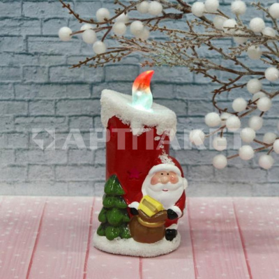 Фигурка с подсветкой Miracle "Дед Мороз с пламенем" 7,5*14,5 см
