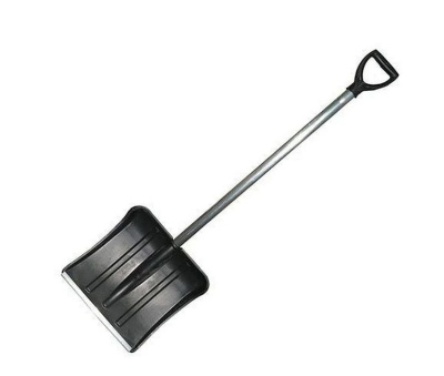 Лопата снеговая 365*380мм "Витязь" с планкой и алюм. черенком
