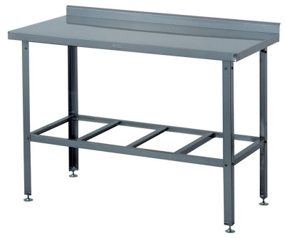 Стол производственный с бортом СР-3/1500/600-Ц, полка-решетка