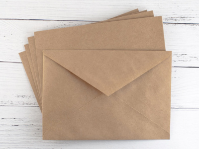 Конверт почт. оф. С6 114*162мм чистый крафт