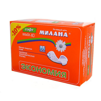 Прокладки Милана ежедневные Dolce софт 40шт