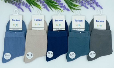 Носки детские "Turkan Kids" 6-8, 8-10, 10-12 р-р TY8605