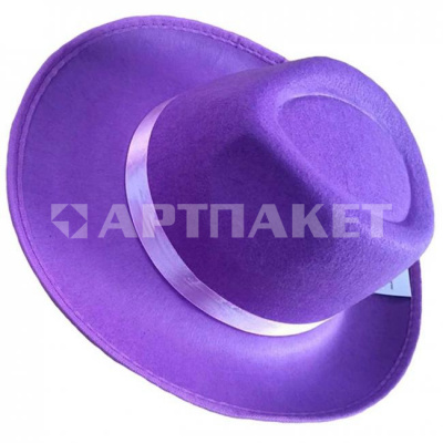 Шляпа карнавальная фиолетовая
