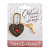 Замок свадебный резной с ключом «Любовь», 4058038