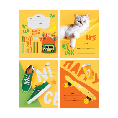 Тетрадь 18л., клетка BG "Golden Time"