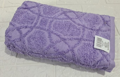 Полотенце махровое жаккард 70х140 лавандовый Полотенце махровое жаккард 70х140 лавандовый