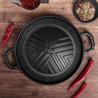 Сковорода 28см с ручками "Объем.Гриль" 3584424   