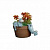 Фигура декоративная для цветочных горшков 13,6см Бегемотики