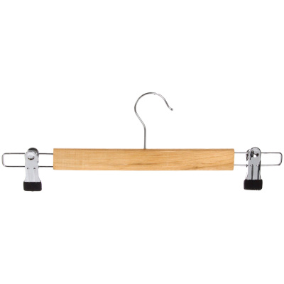 Плечики деревянные для брюк прищепка 33 см.