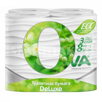 Т/бумага "OVA" 3-сл 8шт
