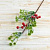 Декор "Зимняя магия" веточка зелёная ягоды иней 42 см 4301801