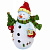 Фигурка "Снеговичок в шарфике" 13 см