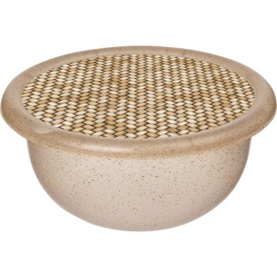 Миска Palermo 3,2л с крышкой с декором (бесцветный)