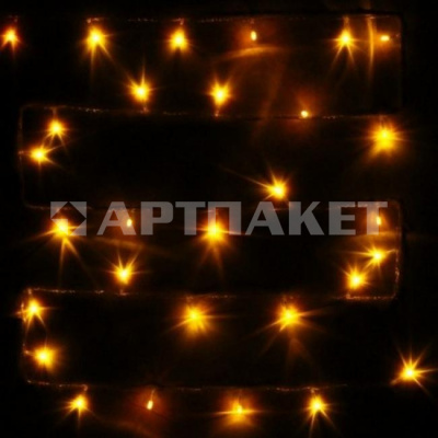 Гирлянда эл. нить 9,5 м, желтый, 100 LED 129-021