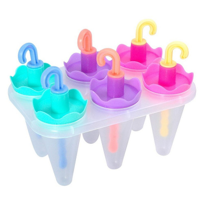 Формы для мороженого "Яркие зонтики". 6 ячеек. VL80-353