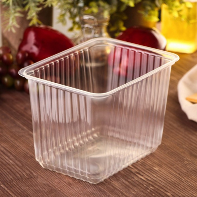 Контейнер 2000гр низкий прямоуг/прозр СТП