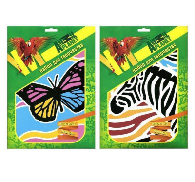 Набор д/творчества  ANIMAL PLANET Картинка песком арт.AP-FD080108