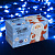 Гирлянда эл. нить 10 м, синий, 100 LED, IP20, черный провод 3556790