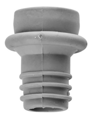 Пробка для вина вакуум. для арт. 2070221; резина; D=2, L=4см; серый