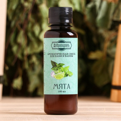 Ароматическая смесь для бани и ванны «Мята» 100 мл "Добропаровъ" 2870501