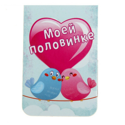 Магнит  Моей половинке 12*4см 882762