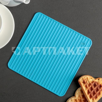 Подставка п/горячее "Квадраты" 17см микс 762760