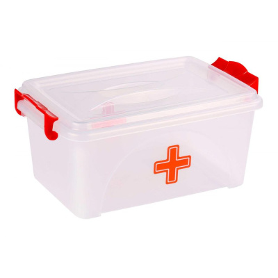 Контейнер "Аптечка" 4,5л прямоугольный (с ручками) М7371