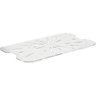 Полка дренаж. д/гастр-ти 1/1; поликарбонат; ,H=15,L=470,B=267мм; прозр.