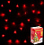 Гирлянда эл. нить 3,5 м, 36 LED, IP20, красный, прозрачный провод 130-340