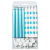 Свечи для торта 8см Ассорти Blue & White в полоску 8шт