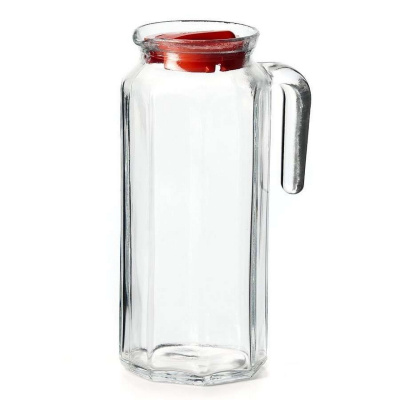 Кувшин 1,25л Кошем с красной крышкой 