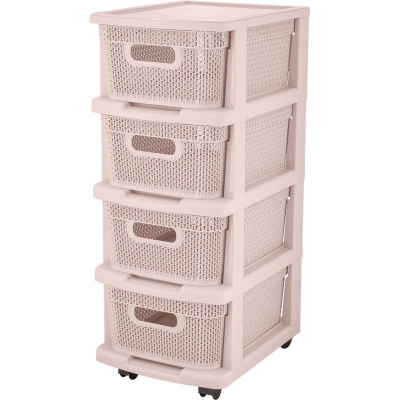 Комод 4-х секц Keeplex Ajur бежевый топаз