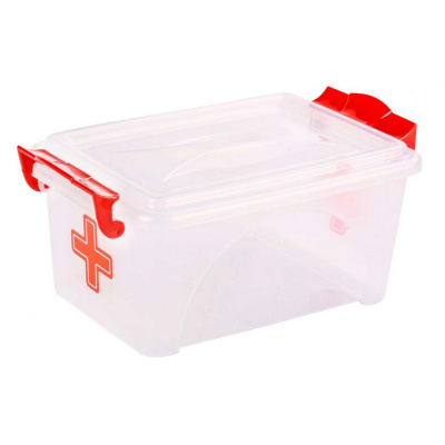 Контейнер "Аптечка" 2,5л прямоугольный с ручками