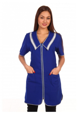 Халат жен. № 2 Габардин Васильковый, 64 Халат жен. № 2 Габардин Васильковый, 64