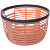 Корзина для хранения "Роттанг" розовая 20х12см Корзина для хранения "Роттанг" розовая 20х12см
