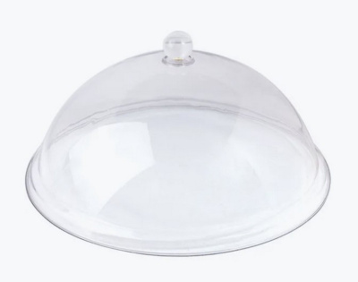 Крышка для тарелки; поликарбонат; D=30, H=14см; прозр