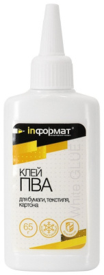 Клей ПВА 65мл inФОРМАТ универс.