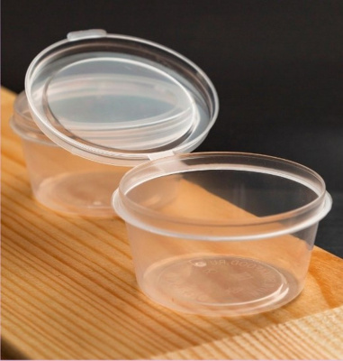 Соусник 50 мл с кр "нахлобучкой" прозр. d=60 мм