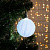 Игрушка световая "Елочный фонарик узоры краской" 5см 1 LED, RGB, БЕЛЫЙ 2