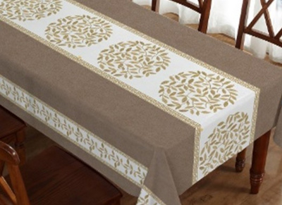 Клеенка ПВХ на тканевой основе с печатью "Лионель" 1,4*20м.п.