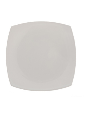 Тарелка десертная Квадрато белая 19 см 
