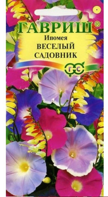 Семена Ипомея "Веселый садовник" смесь окрасок, 0,5 г, Гавриш