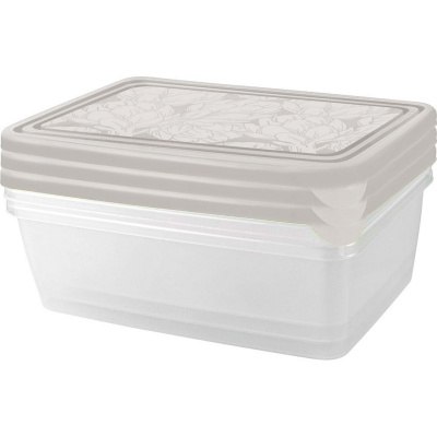 Набор контейнеров д/хранения продуктов Helsinki Artichoke 3 шт, пепельный жемчуг