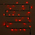 Гирлянда эл. д/улицы нить 15 м, красный, 180 LED