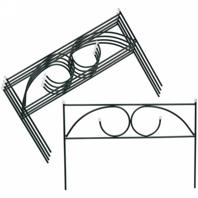 Заборчик садовый "Узорный" 45*67*335см (5 деталей)