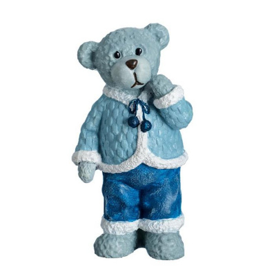 Фигура "Медведь №3" синий 7х6х14см 3865005