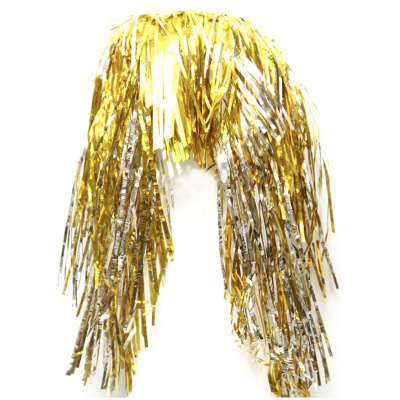 Парик из дождика золотой, 35см 78390