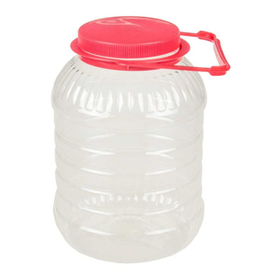 Банка д/хранения 5,0л ПЭТ со съемной ручкой М-494