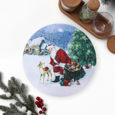 Салфетка на стол 30х30 см "Рождественский вечер" 10649386