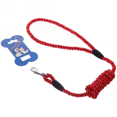 Поводок с карабином нейлоновый "Весела прогулка" 130см